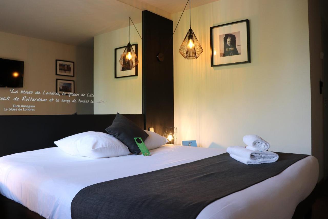Logis Hotel Restaurant Des Acacias Lille Neuville En Ferrain 누빌엉페랑 외부 사진
