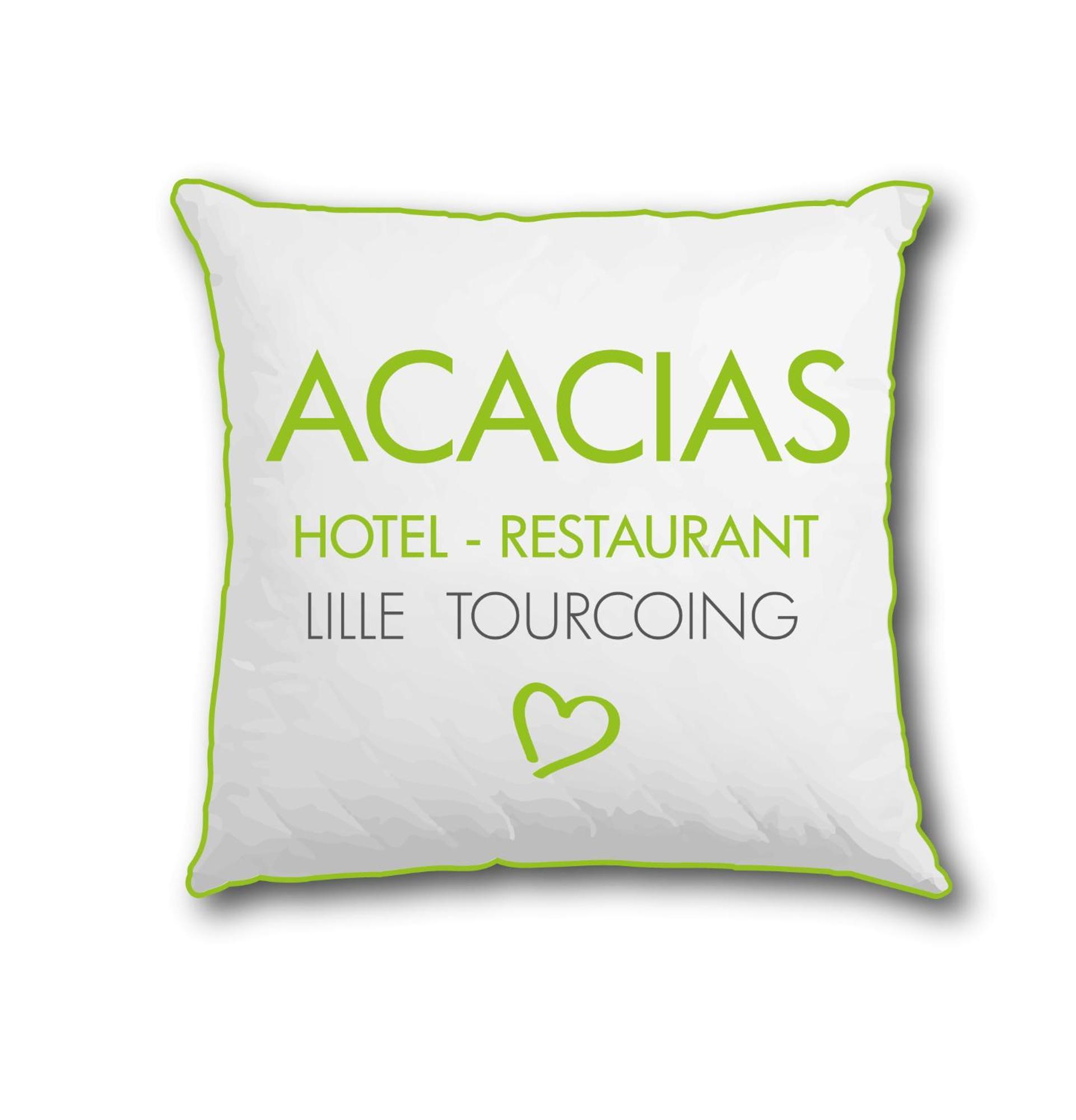 Logis Hotel Restaurant Des Acacias Lille Neuville En Ferrain 누빌엉페랑 외부 사진